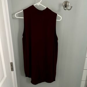 LOFT Maroon Tunic Top